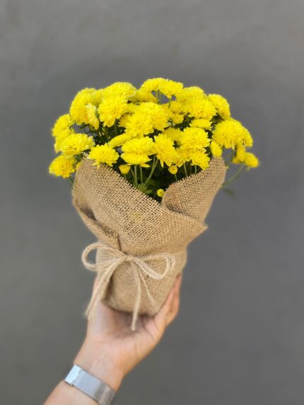 Arranjo de Mesa - Crisântemo Amarelo